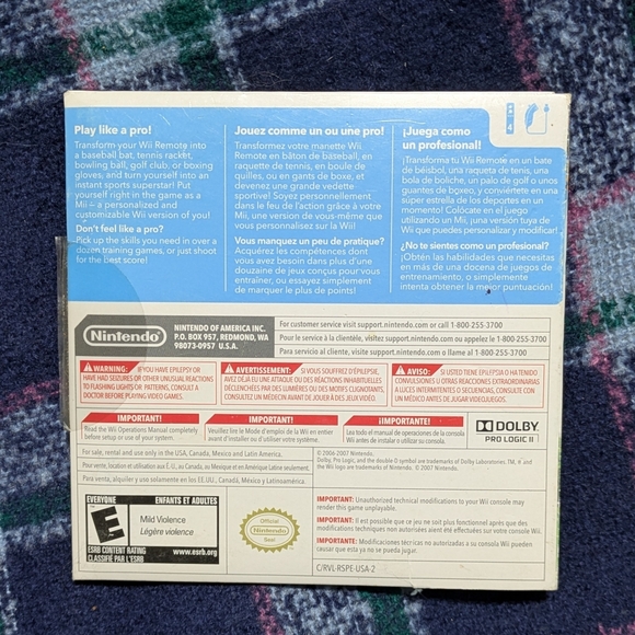 WII SPORTS 🔥 Nintendo Wii Complete Game In Box | VG+ - Picture 4 of 4